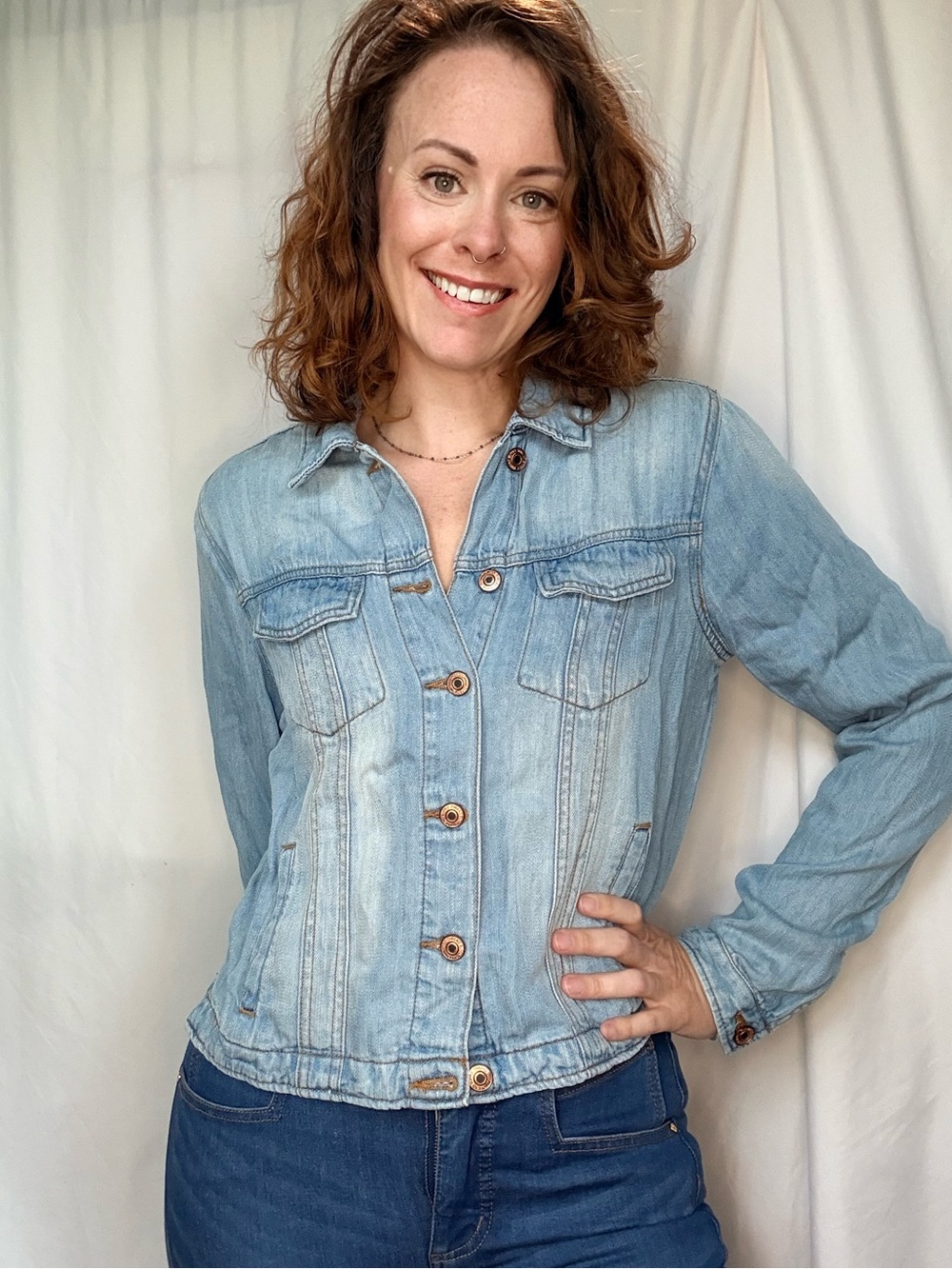 Thread & Supply Light Blue Denim Jacket